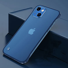 Coque Antichocs Rigide Transparente Crystal Etui Housse H06 pour Apple iPhone 14 Bleu