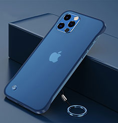 Coque Antichocs Rigide Transparente Crystal Etui Housse H06 pour Apple iPhone 15 Pro Max Bleu