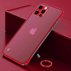 Coque Antichocs Rigide Transparente Crystal Etui Housse H06 pour Apple iPhone 15 Pro Max Rouge