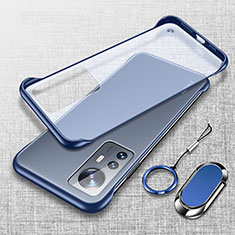 Coque Antichocs Rigide Transparente Crystal Etui Housse H06 pour Xiaomi Mi 12S 5G Bleu