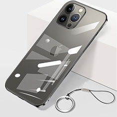 Coque Antichocs Rigide Transparente Crystal Etui Housse H09 pour Apple iPhone 15 Pro Max Noir