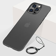 Coque Antichocs Rigide Transparente Crystal Etui Housse H10 pour Apple iPhone 15 Pro Noir