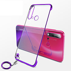 Coque Antichocs Rigide Transparente Crystal Etui Housse K01 pour Huawei Nova 5i Violet