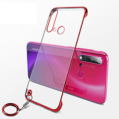 Coque Antichocs Rigide Transparente Crystal Etui Housse K01 pour Huawei P20 Lite (2019) Rouge