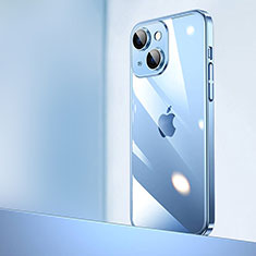 Coque Antichocs Rigide Transparente Crystal Etui Housse QC2 pour Apple iPhone 14 Plus Bleu