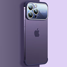 Coque Antichocs Rigide Transparente Crystal Etui Housse QC4 pour Apple iPhone 13 Pro Violet