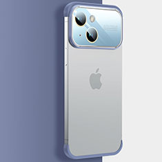 Coque Antichocs Rigide Transparente Crystal Etui Housse QC4 pour Apple iPhone 15 Plus Bleu