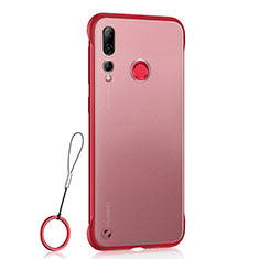 Coque Antichocs Rigide Transparente Crystal Etui Housse S01 pour Huawei Honor 20 Lite Rouge