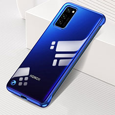 Coque Antichocs Rigide Transparente Crystal Etui Housse S01 pour Huawei Honor V30 5G Bleu