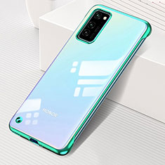 Coque Antichocs Rigide Transparente Crystal Etui Housse S01 pour Huawei Honor V30 5G Vert