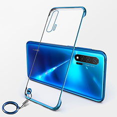 Coque Antichocs Rigide Transparente Crystal Etui Housse S01 pour Huawei Nova 6 5G Bleu