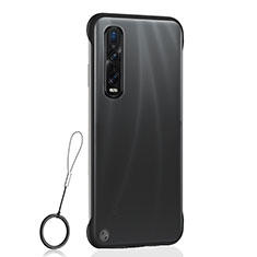 Coque Antichocs Rigide Transparente Crystal Etui Housse S01 pour Oppo Find X2 Pro Noir