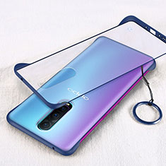 Coque Antichocs Rigide Transparente Crystal Etui Housse S01 pour Oppo RX17 Pro Bleu