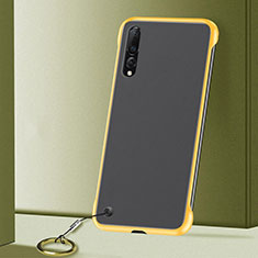 Coque Antichocs Rigide Transparente Crystal Etui Housse S01 pour Samsung Galaxy A70S Jaune