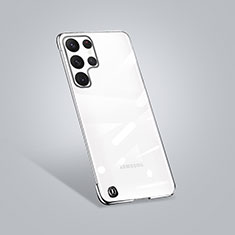 Coque Antichocs Rigide Transparente Crystal Etui Housse S01 pour Samsung Galaxy S23 Ultra 5G Noir