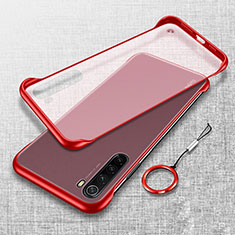 Coque Antichocs Rigide Transparente Crystal Etui Housse S01 pour Xiaomi Redmi Note 8T Rouge