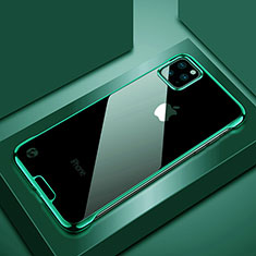 Coque Antichocs Rigide Transparente Crystal Etui Housse S02 pour Apple iPhone 11 Pro Max Vert