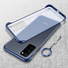 Coque Antichocs Rigide Transparente Crystal Etui Housse S02 pour Huawei Honor View 30 Pro 5G Bleu