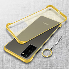 Coque Antichocs Rigide Transparente Crystal Etui Housse S02 pour Huawei Honor View 30 Pro 5G Jaune