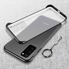 Coque Antichocs Rigide Transparente Crystal Etui Housse S02 pour Huawei Honor View 30 Pro 5G Noir