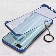 Coque Antichocs Rigide Transparente Crystal Etui Housse S02 pour Oppo R15X Bleu