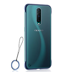 Coque Antichocs Rigide Transparente Crystal Etui Housse S02 pour Oppo RX17 Pro Bleu