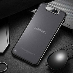 Coque Antichocs Rigide Transparente Crystal Etui Housse S02 pour Samsung Galaxy A80 Noir