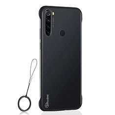 Coque Antichocs Rigide Transparente Crystal Etui Housse S02 pour Xiaomi Redmi Note 8 (2021) Noir