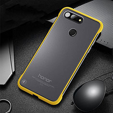 Coque Antichocs Rigide Transparente Crystal Etui Housse S03 pour Huawei Honor V20 Jaune