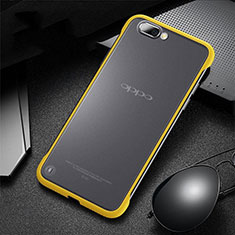 Coque Antichocs Rigide Transparente Crystal Etui Housse S03 pour Oppo K1 Jaune