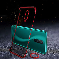 Coque Antichocs Rigide Transparente Crystal Etui Housse S03 pour Oppo R17 Pro Rouge