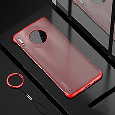 Coque Antichocs Rigide Transparente Crystal Etui Housse S04 pour Huawei Mate 30 5G Rouge