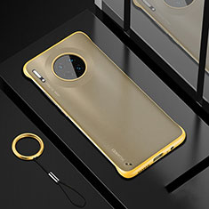 Coque Antichocs Rigide Transparente Crystal Etui Housse S04 pour Huawei Mate 30 Pro Jaune