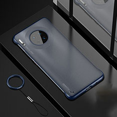 Coque Antichocs Rigide Transparente Crystal Etui Housse S04 pour Huawei Mate 30E Pro 5G Bleu