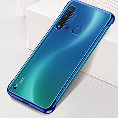 Coque Antichocs Rigide Transparente Crystal Etui Housse S04 pour Huawei P20 Lite (2019) Bleu