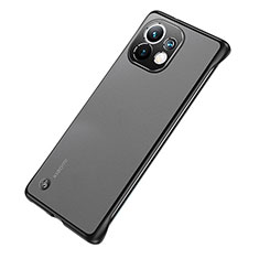 Coque Antichocs Rigide Transparente Crystal Etui Housse S04 pour Xiaomi Mi 11 Lite 5G NE Noir