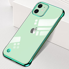 Coque Antichocs Rigide Transparente Crystal Etui Housse S05 pour Apple iPhone 11 Vert