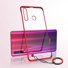 Coque Antichocs Rigide Transparente Crystal Etui Housse S05 pour Huawei Honor 20 Lite Rouge