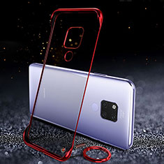 Coque Antichocs Rigide Transparente Crystal Etui Housse S05 pour Huawei Mate 20 X 5G Rouge