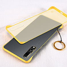 Coque Antichocs Rigide Transparente Crystal Etui Housse S05 pour Huawei P20 Pro Jaune