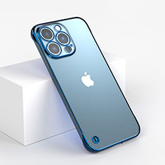 Coque Antichocs Rigide Transparente Crystal Etui Housse WT1 pour Apple iPhone 13 Pro Max Bleu