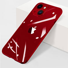 Coque Antichocs Rigide Transparente Crystal Etui Housse WT1 pour Apple iPhone 15 Plus Rouge