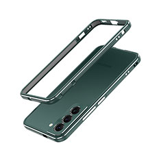 Coque Bumper Luxe Aluminum Metal Etui A01 pour Samsung Galaxy S21 Plus 5G Vert