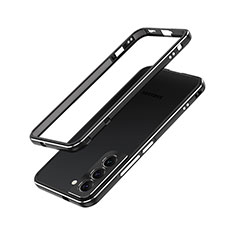 Coque Bumper Luxe Aluminum Metal Etui A01 pour Samsung Galaxy S22 5G Noir