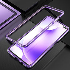 Coque Bumper Luxe Aluminum Metal Etui A01 pour Xiaomi Poco X2 Violet
