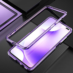 Coque Bumper Luxe Aluminum Metal Etui A01 pour Xiaomi Redmi K30 4G Violet