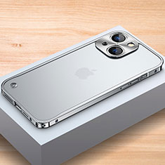 Coque Bumper Luxe Aluminum Metal Etui A04 pour Apple iPhone 15 Argent