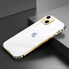 Coque Bumper Luxe Aluminum Metal Etui A06 pour Apple iPhone 13 Or