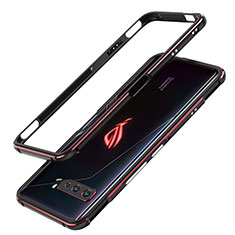 Coque Bumper Luxe Aluminum Metal Etui JZ1 pour Asus ROG Phone 3 Rouge et Noir