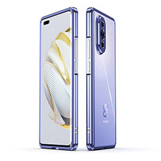 Coque Bumper Luxe Aluminum Metal Etui JZ1 pour Huawei Nova 10 Pro Violet Clair